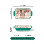 Cottagecore Bunny Bear Deer Ceramic Salad Bowl