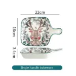 Cottagecore Bunny Bear Deer Ceramic Salad Bowl
