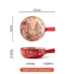 Cottagecore Bunny Bear Deer Ceramic Salad Bowl