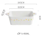 Cottagecore Ceramic Daisy Plate Dinnerware