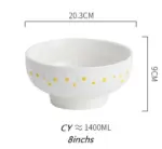 Cottagecore Ceramic Daisy Plate Dinnerware