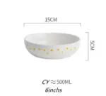 Cottagecore Ceramic Daisy Plate Dinnerware
