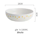 Cottagecore Ceramic Daisy Plate Dinnerware