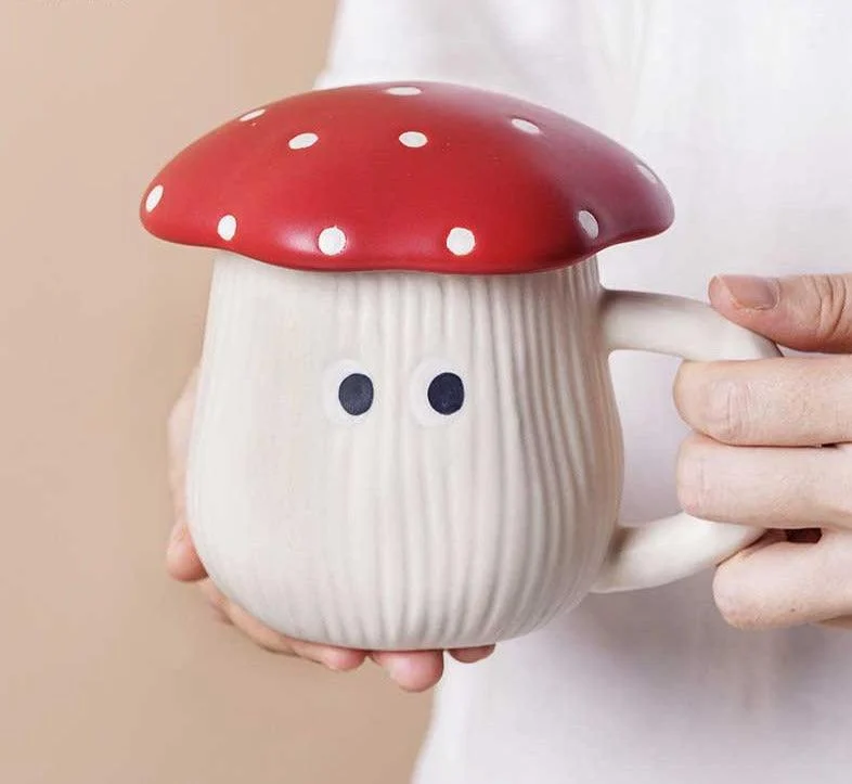 Cottagecore Ceramic Mushroom Tableware -