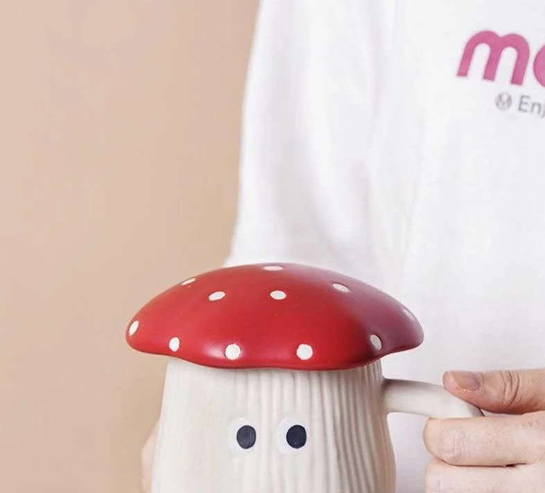 Cottagecore Ceramic Mushroom Tableware -