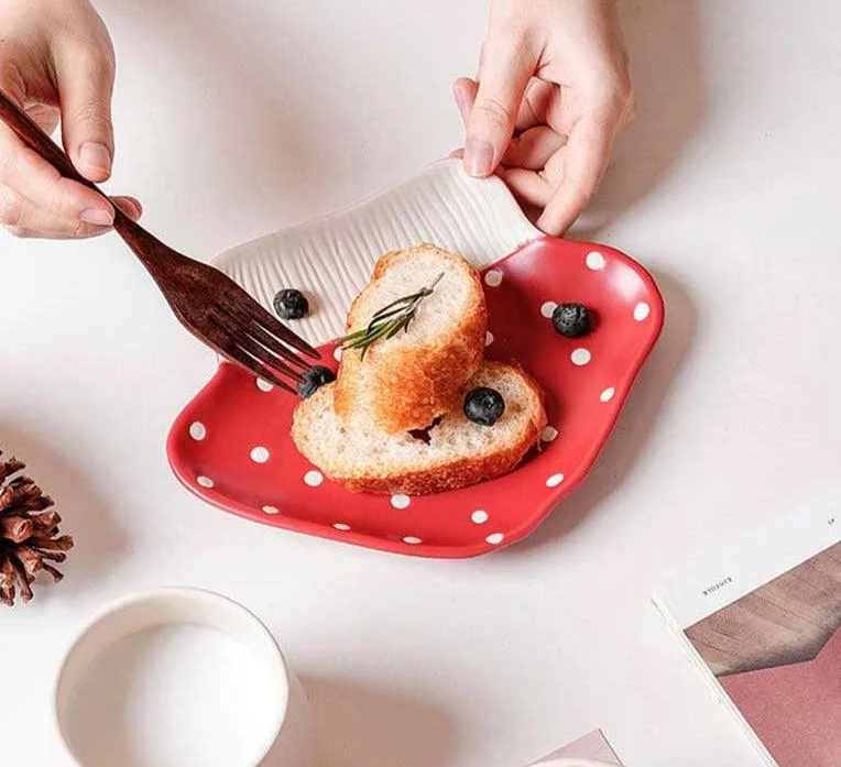Cottagecore Ceramic Mushroom Tableware -