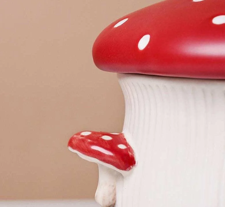 Cottagecore Ceramic Mushroom Tableware -