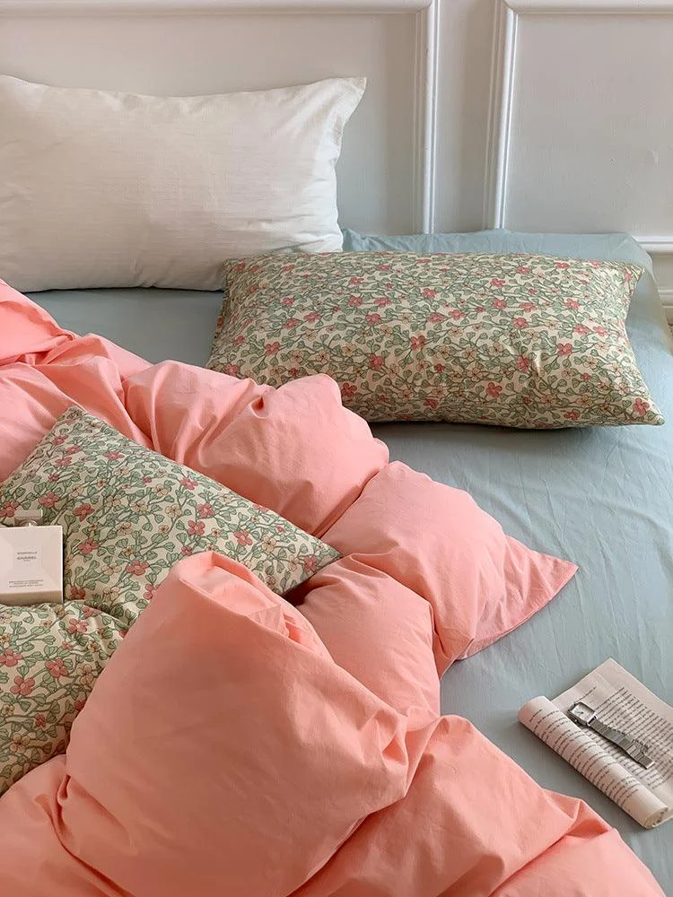 Cottagecore Pastel Duvet Bedding Set -  - #tag1#
