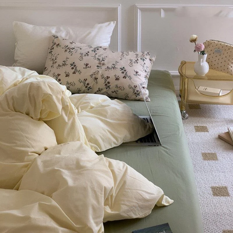 Cottagecore Pastel Duvet Bedding Set -  - #tag1#
