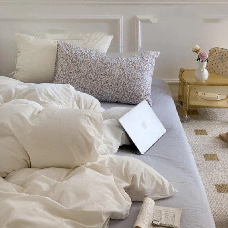 Cottagecore Pastel Duvet Bedding Set -  - #tag1#