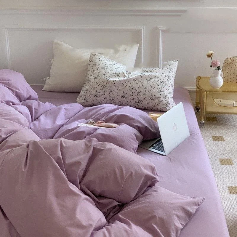 Cottagecore Pastel Duvet Bedding Set -  - #tag1#