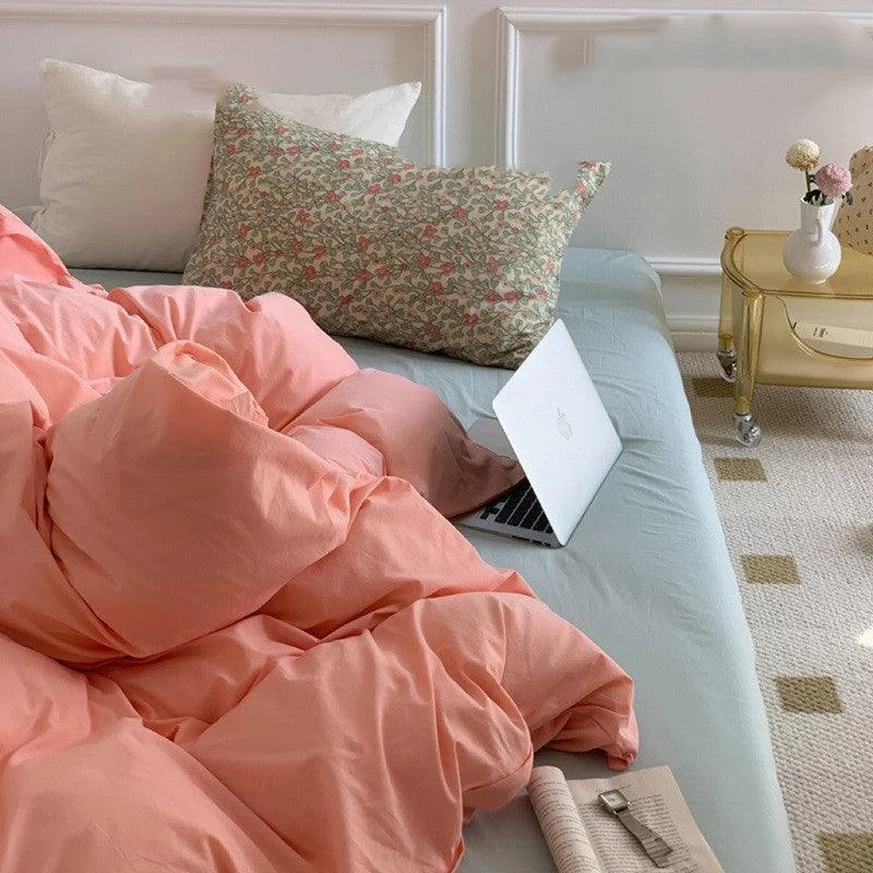 Cottagecore Pastel Duvet Bedding Set -  - #tag1#