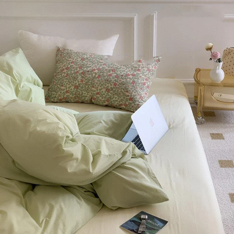 Cottagecore Pastel Duvet Bedding Set -  - #tag1#