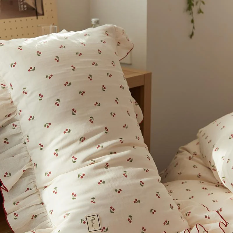 Cottagecore Ruffled Cozy Bedsheet Set -  - #tag1#