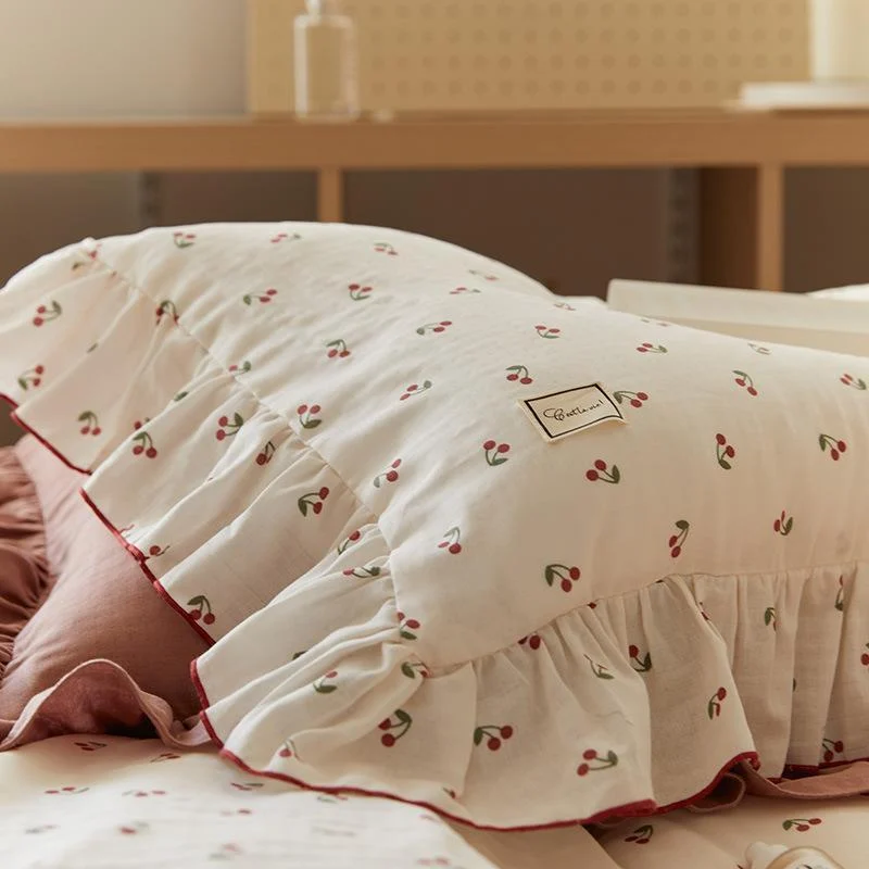 Cottagecore Ruffled Cozy Bedsheet Set -  - #tag1#