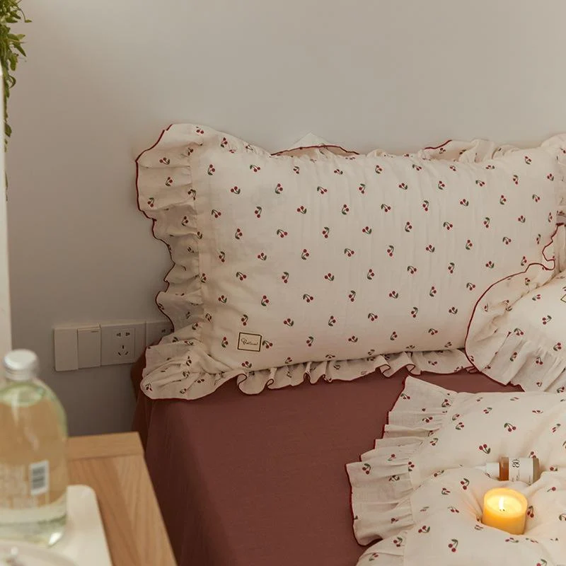 Cottagecore Ruffled Cozy Bedsheet Set -  - #tag1#