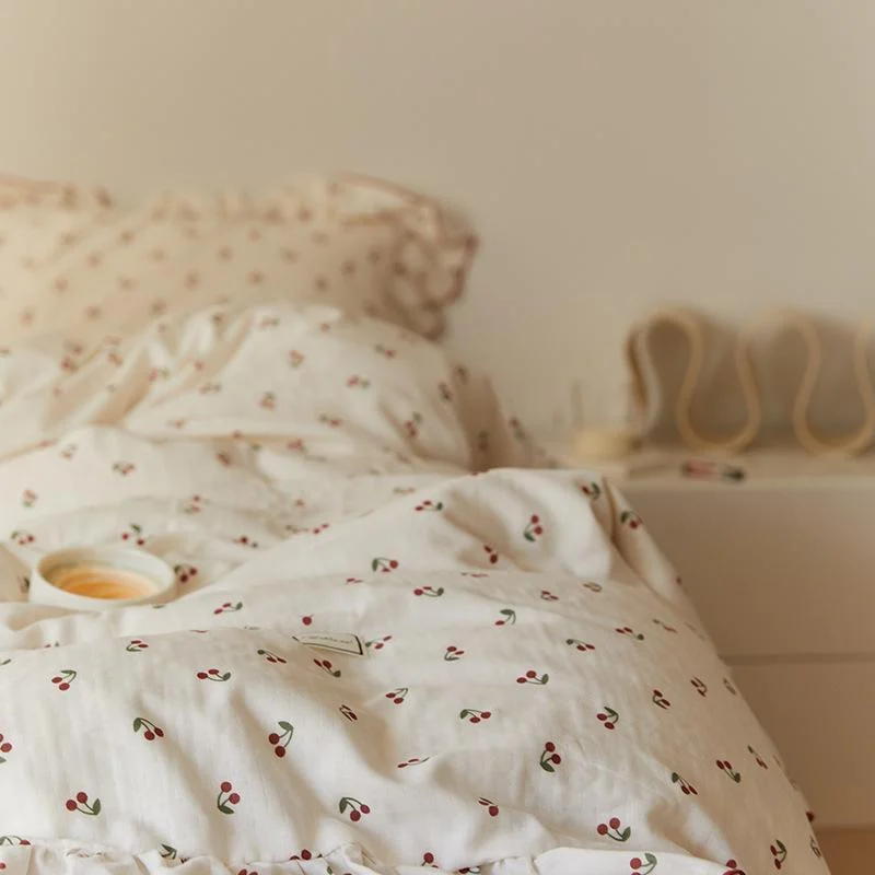 Cottagecore Ruffled Cozy Bedsheet Set -  - #tag1#