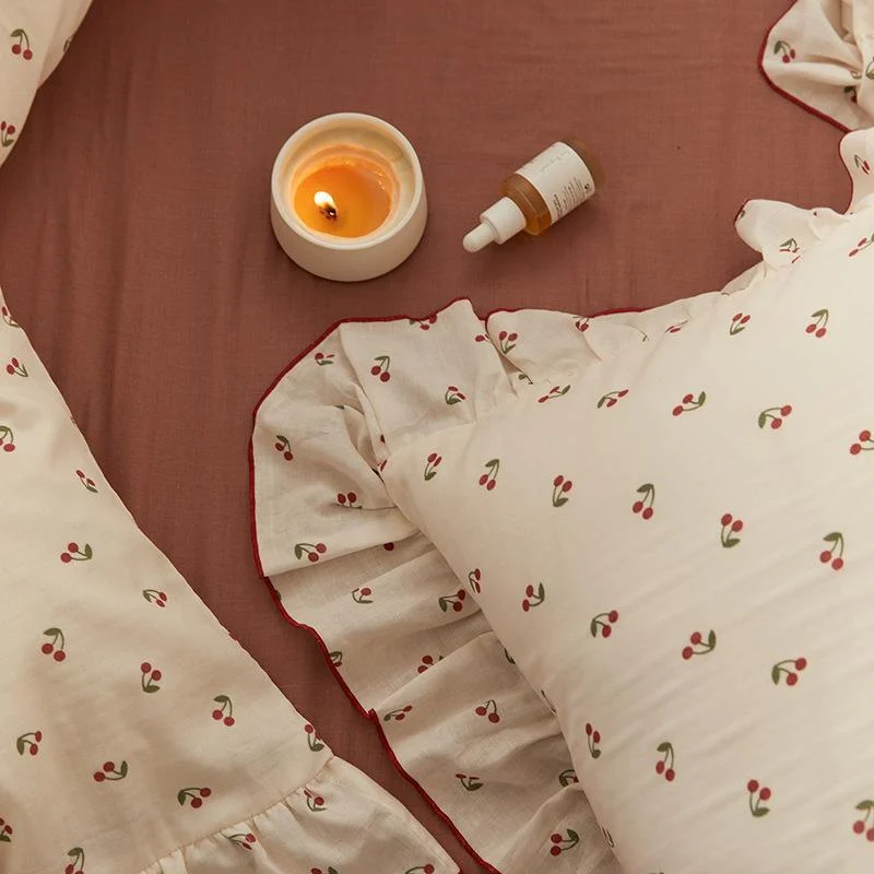 Cottagecore Ruffled Cozy Bedsheet Set -  - #tag1#