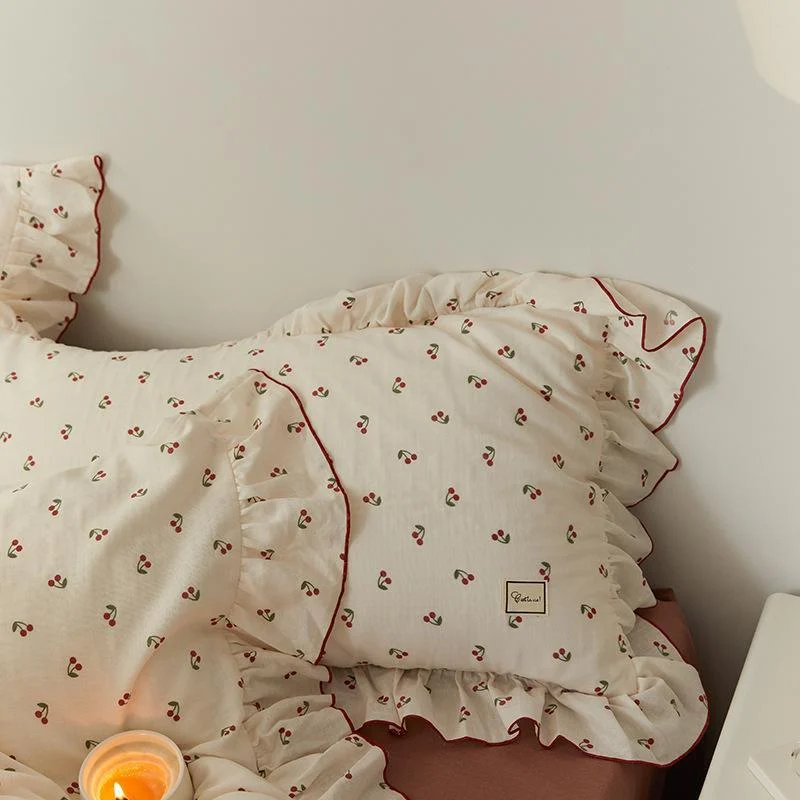 Cottagecore Ruffled Cozy Bedsheet Set -  - #tag1#