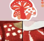 Cottagecore Soft Fluffy Tufted Mushroom Area Rug
