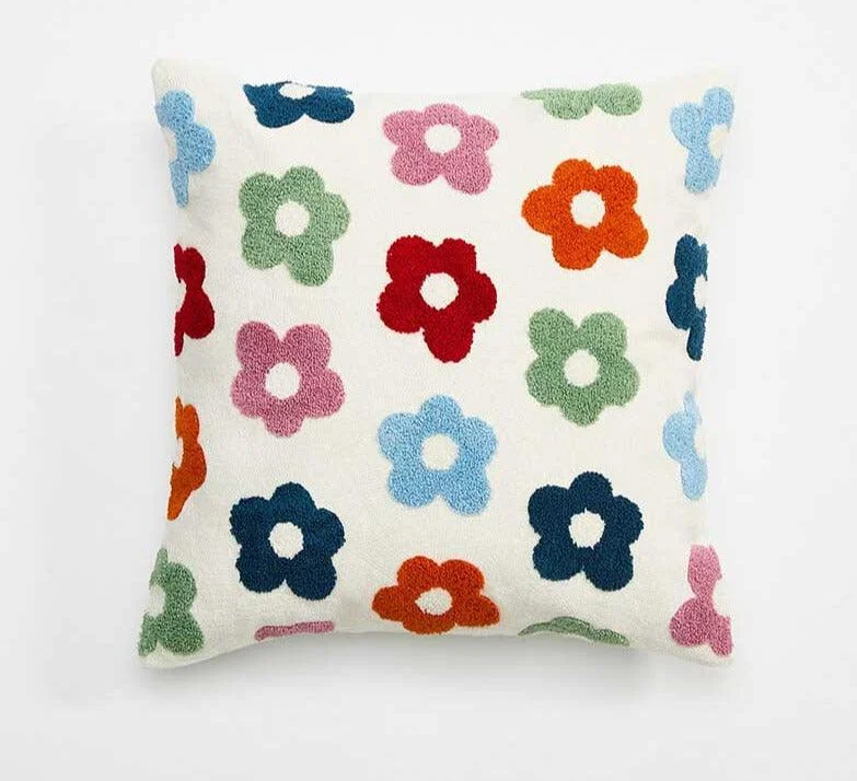 Cottagecore Vintage Daisy Floral Pillow Covers - 