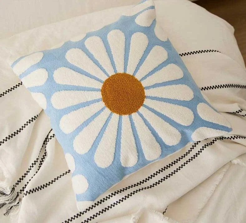 Cottagecore Vintage Daisy Floral Pillow Covers -