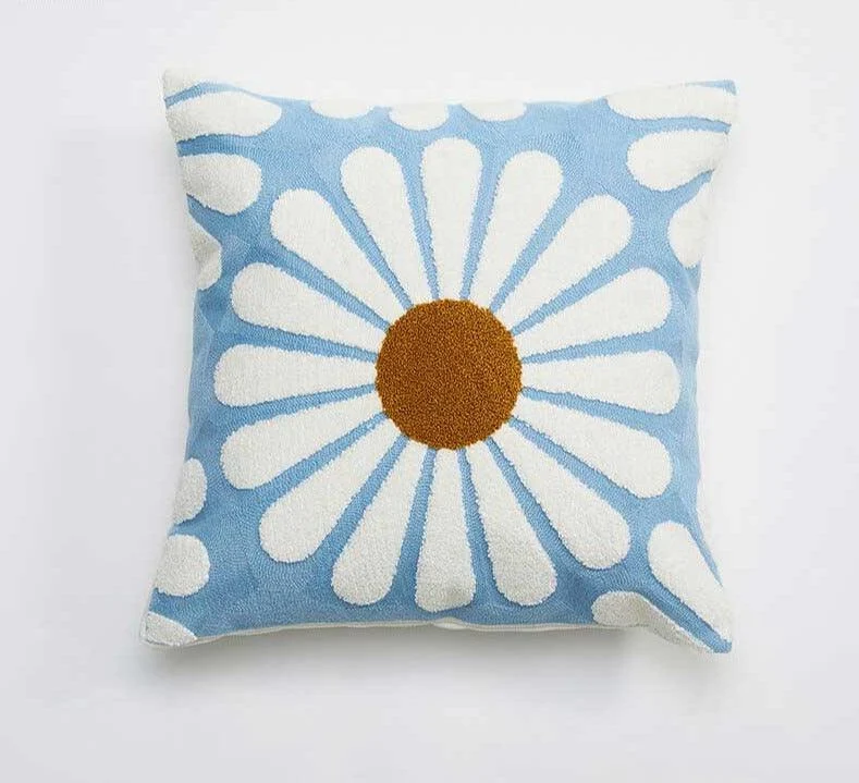 Cottagecore Vintage Daisy Floral Pillow Covers -