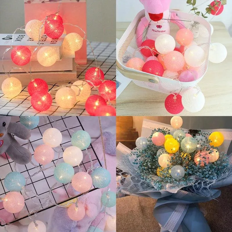 Cotton Ball Fairy LED Lights -  - #tag1#