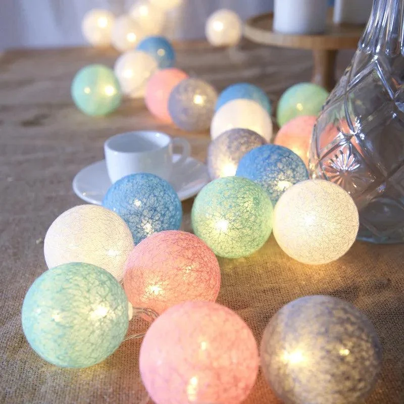 Cotton Ball Fairy LED Lights -  - #tag1#