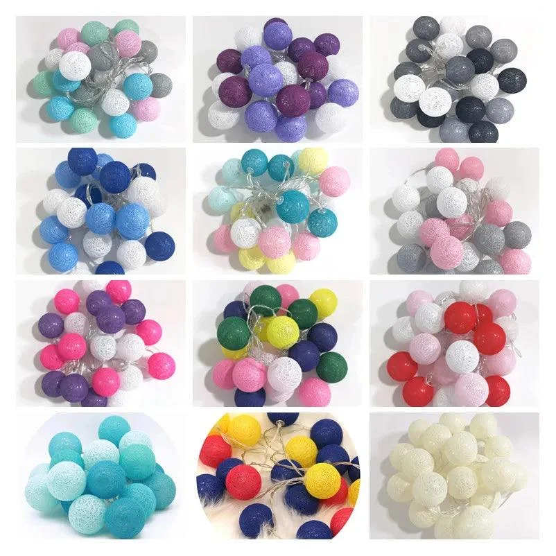 Cotton Ball Fairy LED Lights -  - #tag1#