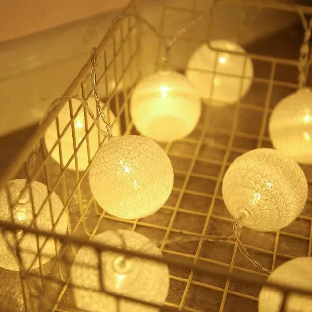 Cotton Ball Fairy LED Lights -  - #tag1#