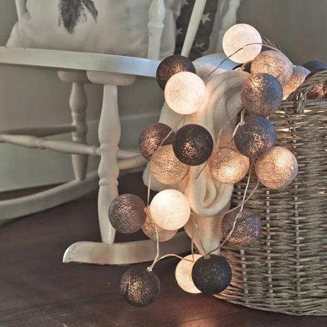 Cotton Ball Fairy LED Lights -  - #tag1#