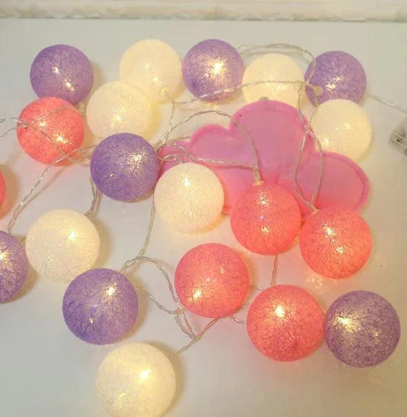 Cotton Ball Fairy LED Lights -  - #tag1#