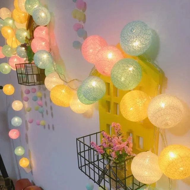Cotton Ball Fairy LED Lights -  - #tag1#