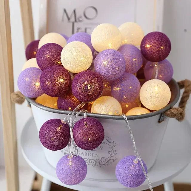 Cotton Ball Fairy LED Lights -  - #tag1#