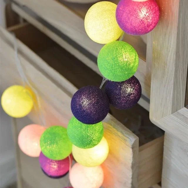 Cotton Ball Fairy LED Lights -  - #tag1#