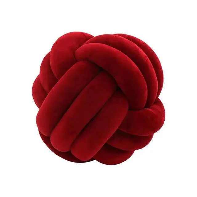 Cotton Hand Knotted Decorative Pillow -  - #tag1#