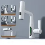 Countertop Faucet for Kitchen and Bathroom with Temperature Display tag1