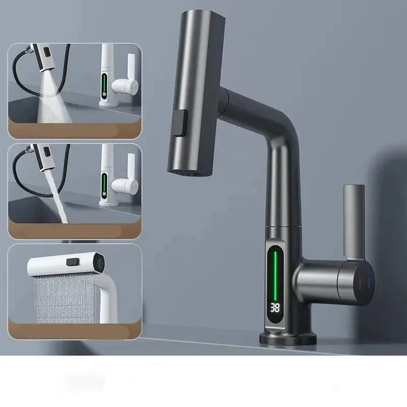 Countertop Faucet for Kitchen and Bathroom with Temperature Display -  - #tag1#