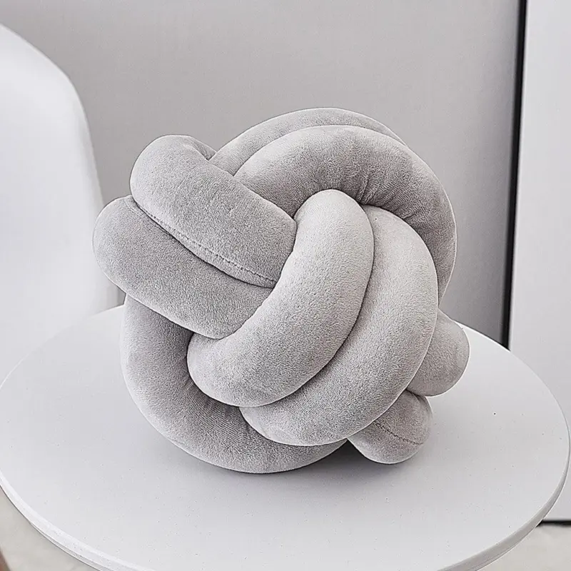 Coussin n ud rond tiss la main coussin de canap en peluche douce pour salon 6231c4e8 7062 4f4c b187 13e9eb7bf716