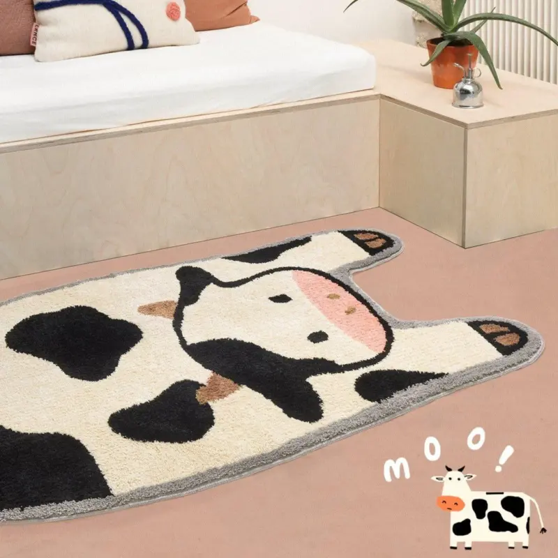 Cow Moo Moo Rug tag1