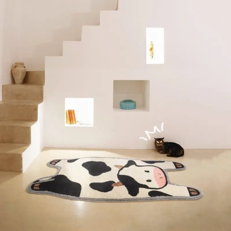 Cow Moo Moo Rug tag1