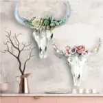 Cow_Skull_-_Bully_-_Wall_Decoration_with_Flowers_-_Resin_Home_Decoration_-_-_tag1_-4190667 Cow Skull Bully Wall Decoration with Flowers Resin Home Decoration tag1
