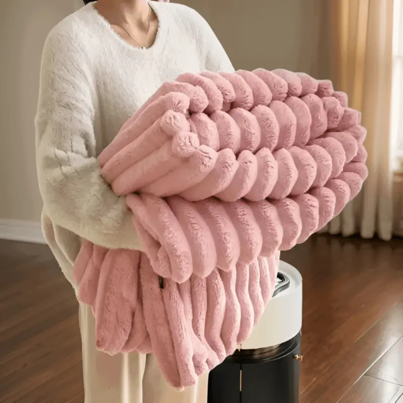 CozyBlanket Luxurious Plush Fleece Blanket for the Sofa soft warm and cozy blanket for sofa and living room tag1
