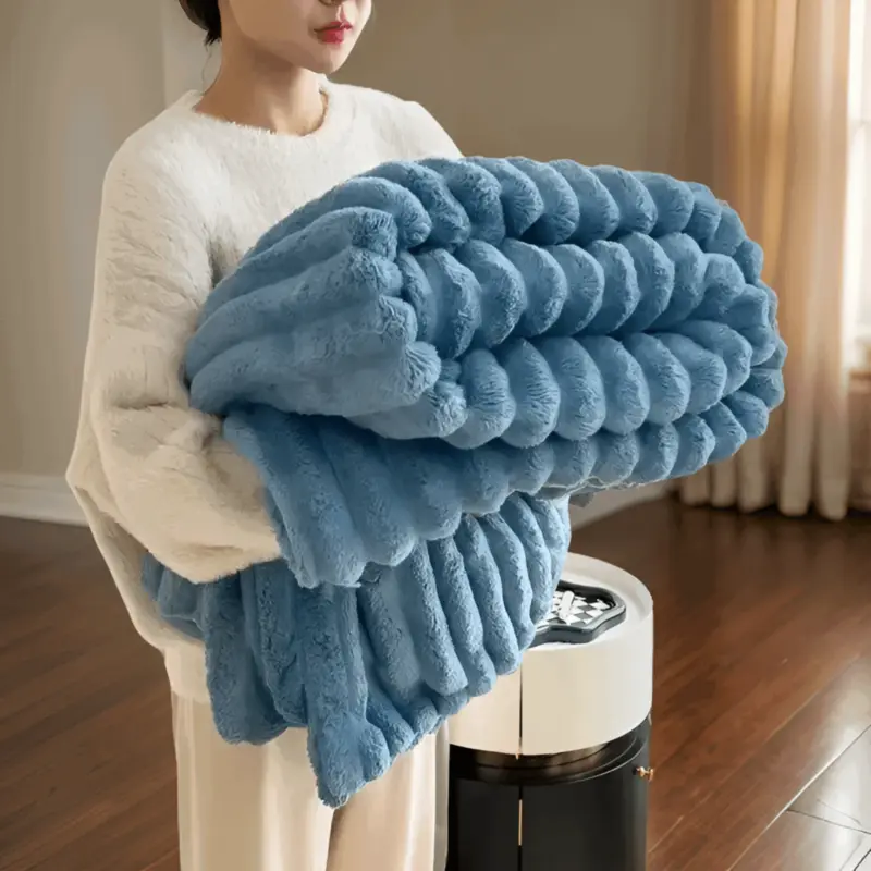 CozyBlanket Luxurious Plush Fleece Blanket for the Sofa soft warm and cozy blanket for sofa and living room tag1