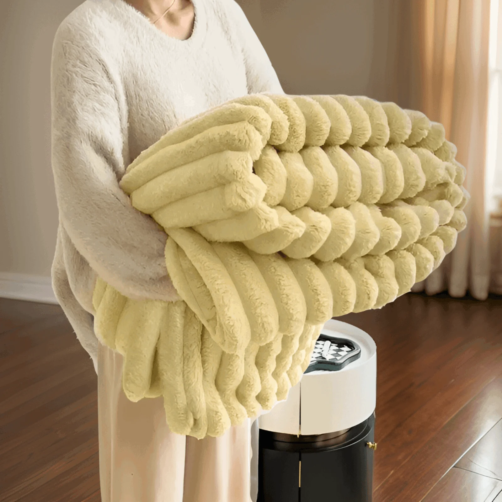 CozyBlanket - Luxurious Plush Fleece Blanket for the Sofa - soft, warm, and cozy blanket for sofa and living room -  - #tag1#