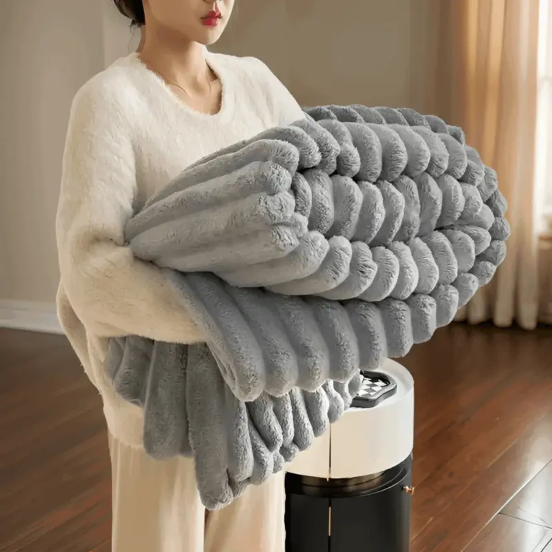 CozyBlanket Luxurious Plush Fleece Blanket for the Sofa soft warm and cozy blanket for sofa and living room tag1