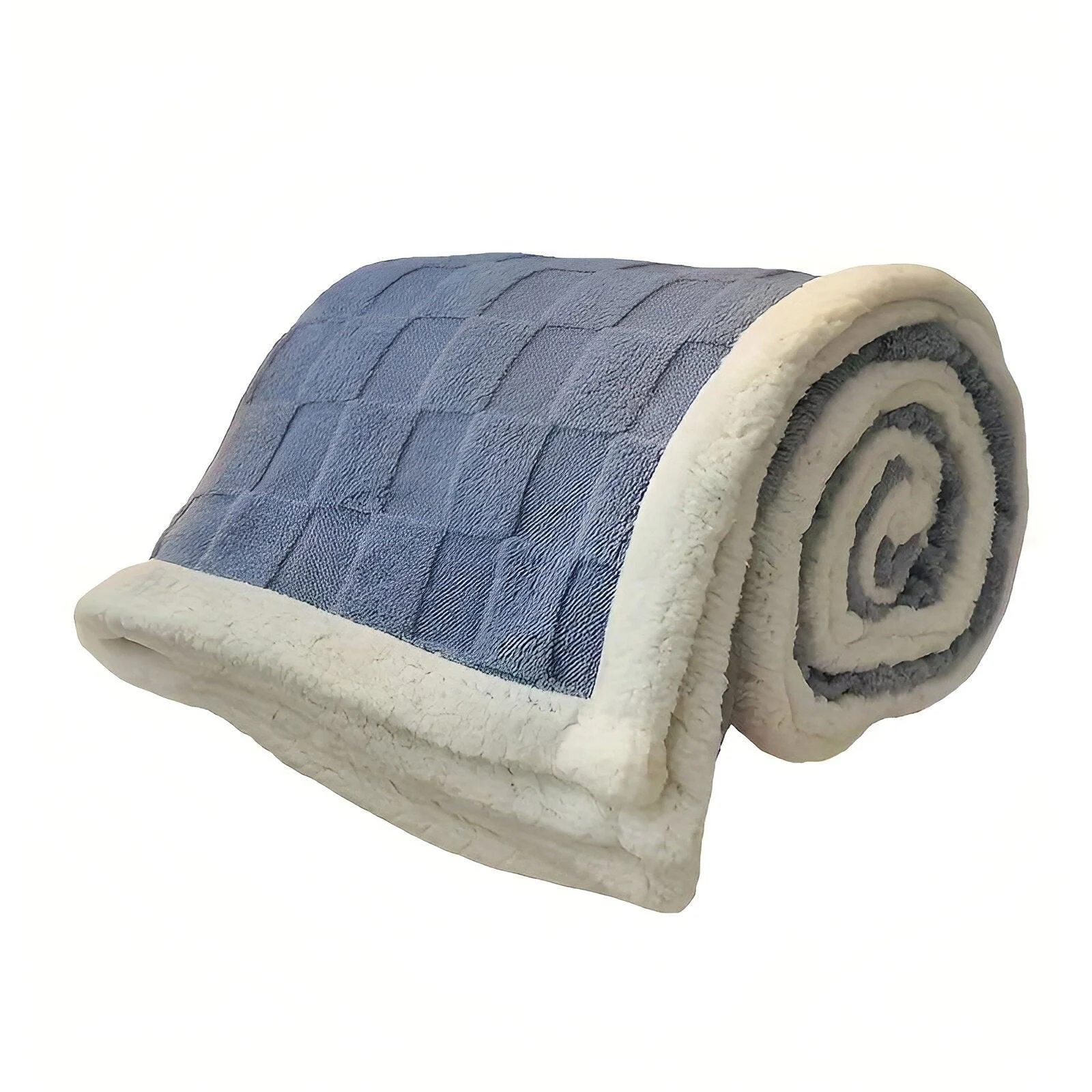 CozyCheck Plaid - Reversible, Thick Insulated Fleece Blanket for Winter -  - #tag1#
