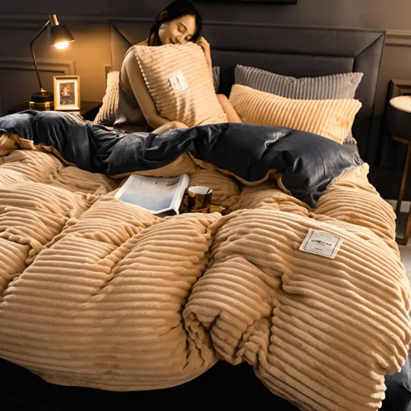 CozyComforter Fluffy duvet cover that can be used year round for ultimate luxury in bed tag1