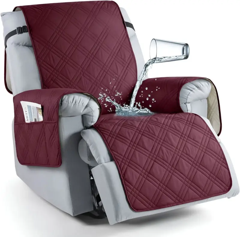 CozyShield Plaid Anti Slip Recliner Sofa Cover for All Around Protection tag1